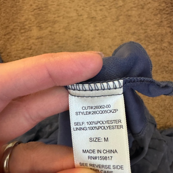 Altard State Blue Ruffled Flounce Dress Layered Tiered Sleeveless M NEW $69 - Picture 7 of 7